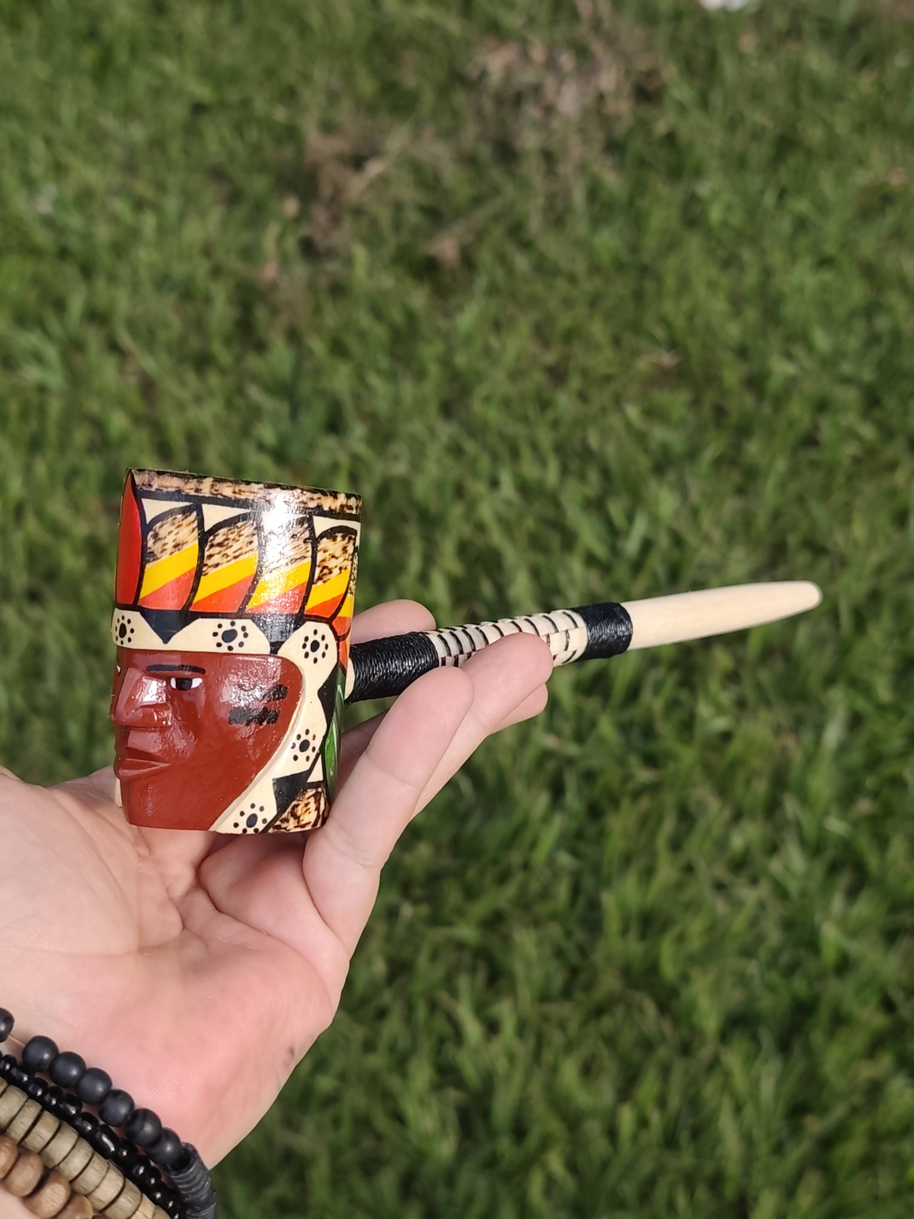 Cachimbo Fulni-ô com Cara Pintada