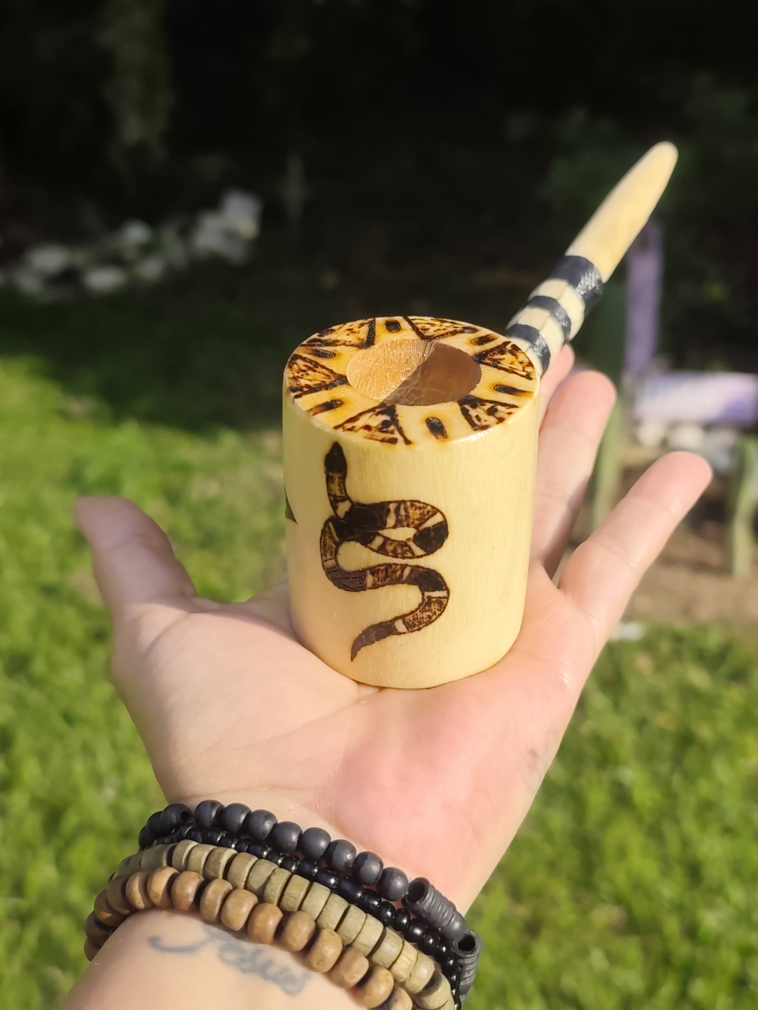 Cachimbo Fulni-ô Pirografado