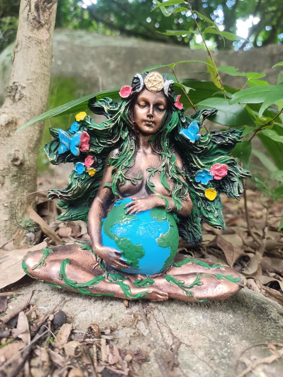 Estatueta Mãe Terra Deusa Gaia